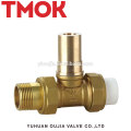 PPR internal thread brass color digital Regulating valve with union